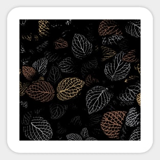 Autumn, Leaves Pattern 16 Sticker